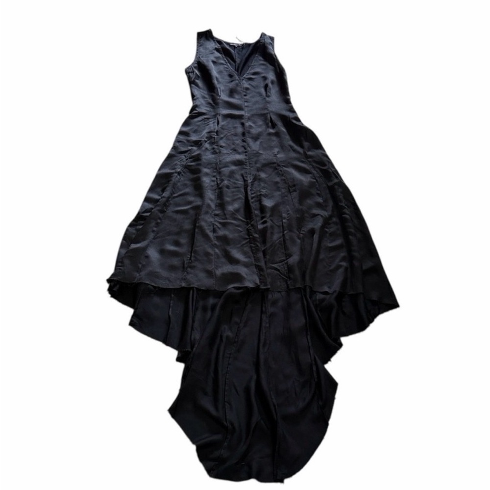 Ann Demeulemeester Black Silk Blend Hi-lo
Hem Maxi Dress(Size 40) - Picture 5 of 10